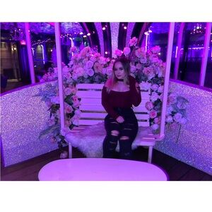 Fashion Nova Burgundy Bodysuit